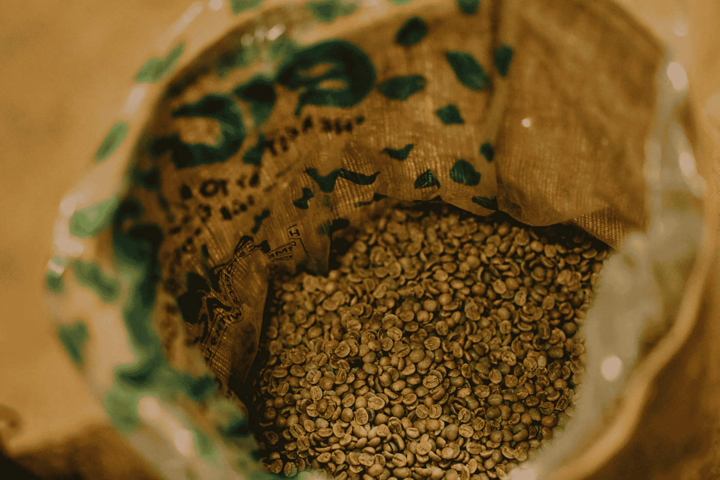 Green beanery: Australian-grown unroasted coffee beans