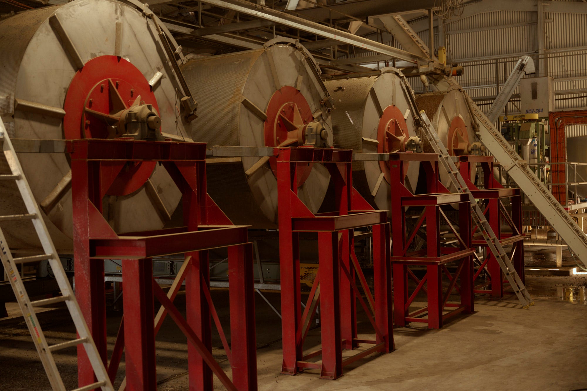 Inside the wet mill